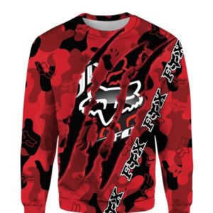3D SWEAT SHIRT FOX RACING IN RED