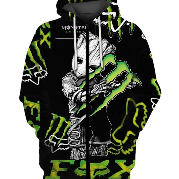 MEN WOMEN FOX 3D ZIPPER HOODIE, FOX ZIPPER HOODIE