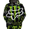 MEN WOMEN FOX 3D HOODIE, FOX HOODIE