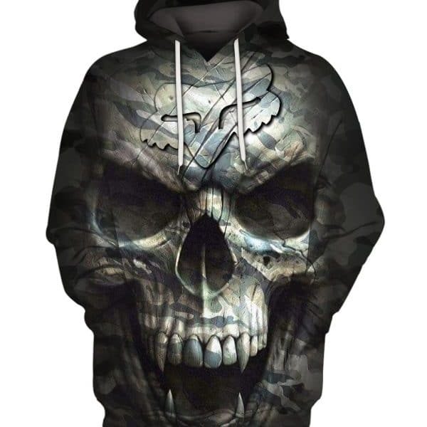 MEN WOMEN FOX 3D HORROR HOODIE