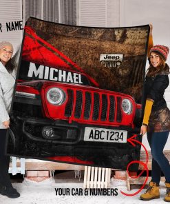 Fleece Blanket Jeep KR91
