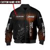 Customize Your Name Jeep Bomber Jacket Yj75