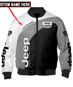 Customize Your Name Jeep Bomber Jacket Fl17