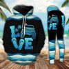 JEEP BEACH SUMMER LEGGING AND HOODIE SET