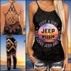 jeep And Beach Criss-Cross Tanktop And Legging Set