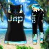 jeep Girl Flip Flops Beach Legging And Tank Top Set