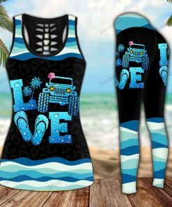 JEEP BEACH SUMMER LEGGING AND TANKTOP SET