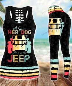 JEEP DOG RETRO LEGGING AND TANK TOP SET