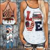 jeep Love Criss-Cross Tanktop And Legging Set
