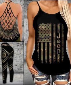 jeep Girl Criss-Cross Tanktop And Legging Set
