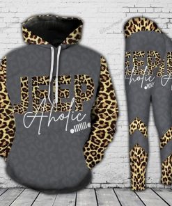 jeepaholic Leopard Legging And Hoodie Set