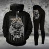 JEEP BLACK LEOPARD LEGGING AND HOODIE SET