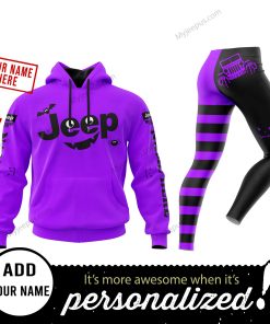Custom Name | Hoodie Unisex & Legging | Jeep Halloween Purple