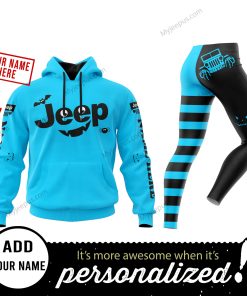 Custom Name | Hoodie Unisex & Legging | Jeep Halloween Sky Blue