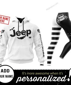 Custom Name | Hoodie Unisex & Legging | Jeep Halloween White