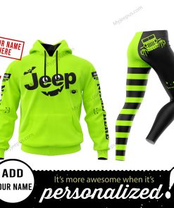 Custom Name | Hoodie Unisex & Legging | Jeep Halloween Neon