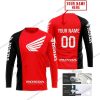 HONDA BLACK RED | CUSTOM NAME | JERSEY