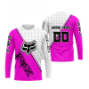 FX RACING WHITE PINK | CUSTOM NAME | JERSEY