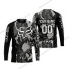 FOX RACING BLACK CAMO | CUSTOM NAME | JERSEY