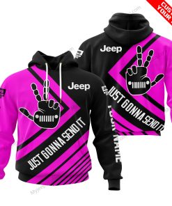 the Wave Jeep -  Just Gonna Send It - Custom Name - Pink