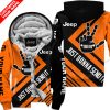 The Wave Jeep – Just Gonna Send It – Custom Name Fleece Zip Hoodie – Orange