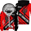 The Wave Jeep - Just Gonna Send It - Custom Name Fleece Zip Hoodie - Red V2