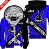 The Wave Jeep – Just Gonna Send It – Custom Name Fleece Zip Hoodie – Blue