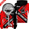 The Wave Jeep – Just Gonna Send It – Custom Name Fleece Zip Hoodie – Red