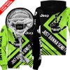 The Wave Jeep – Just Gonna Send It – Custom Name Fleece Zip Hoodie – Green V1