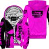Premium Personalized Custom Name Jeep Fleece Hoodie – Pink V1