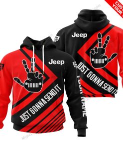 the Wave Jeep -  Just Gonna Send It - Custom Name - Red