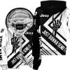 The Wave Jeep - Just Gonna Send It - Custom Name Fleece Zip Hoodie - White V2