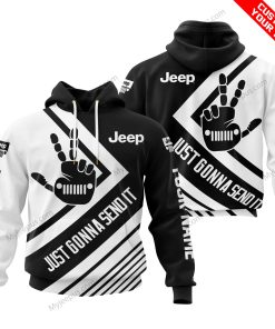 the Wave Jeep -  Just Gonna Send It - Custom Name - White