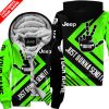 The Wave Jeep – Just Gonna Send It – Custom Name Fleece Zip Hoodie – Green