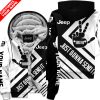 The Wave Jeep – Just Gonna Send It – Custom Name Fleece Zip Hoodie – White