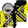 The Wave Jeep - Just Gonna Send It - Custom Name Fleece Zip Hoodie - Yellow V1