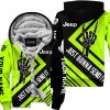 The Wave Jeep - Just Gonna Send It - Custom Name Fleece Zip Hoodie - Neon V2