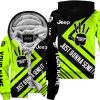 The Wave Jeep - Just Gonna Send It - Custom Name Fleece Zip Hoodie - Neon V1