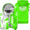 Premium Personalized Custom Name Jeep Fleece Hoodie – Green