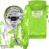 Premium Personalized Custom Name Jeep Fleece Hoodie – Green 1