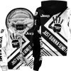The Wave Jeep - Just Gonna Send It - Custom Name Fleece Zip Hoodie - White V1
