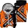 The Wave Jeep - Just Gonna Send It - Custom Name Fleece Zip Hoodie - Orange V1