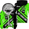 The Wave Jeep - Just Gonna Send It - Custom Name Fleece Zip Hoodie - Green V1