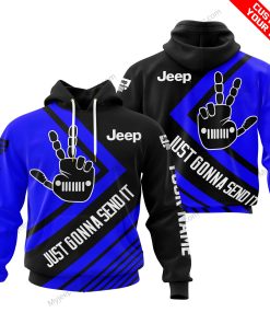 the Wave Jeep -  Just Gonna Send It - Custom Name - Blue