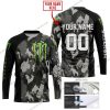 MONSTER RACING CAMO JERSEY | CUSTOM NAME RACING JERSEY |  KIDS/YOUTH/ADULT