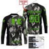 KAWASAKI RACING V1 CAMO JERSEY | CUSTOM NAME RACING JERSEY |  KIDS/YOUTH/ADULT