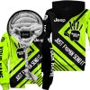 The Wave Jeep - Just Fkcn Send It - Custom Name Fleece Zip Hoodie - Neon V1