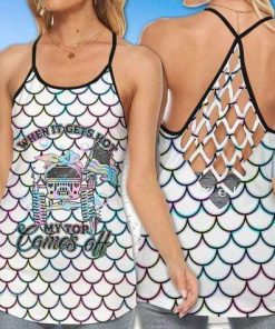 Jeep Hot Mermaid Flag Cross Tank Top – Legging 3d