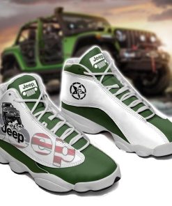 Jeep Jordan 13 Shoes Custom JD13 Sneakers Sneakers Air Jordan 13 Sneaker JD13 Sneakers Personalized Shoes Design