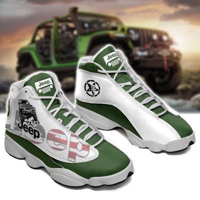 Jeep Jordan 13 Shoes Custom JD13 Sneakers Sneakers Air Jordan 13 Sneaker JD13 Sneakers Personalized Shoes Design